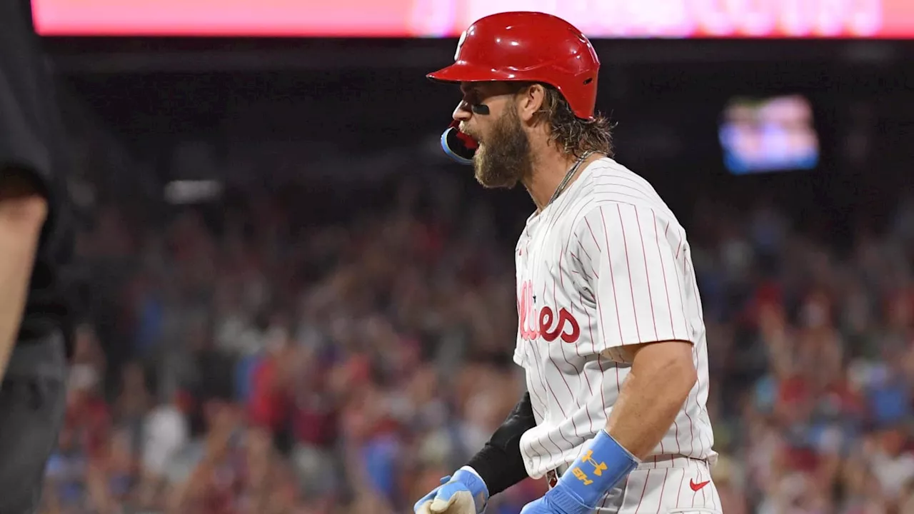 Bryce Harper Has Interesting Reaction to His Walk-Off Single on Monday