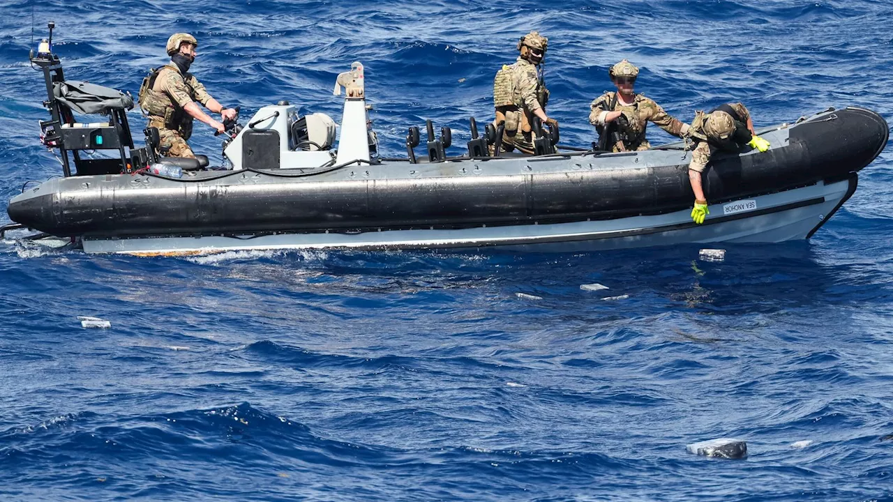 Royal Navy seizes cocaine worth £40m from Caribbean smugglers