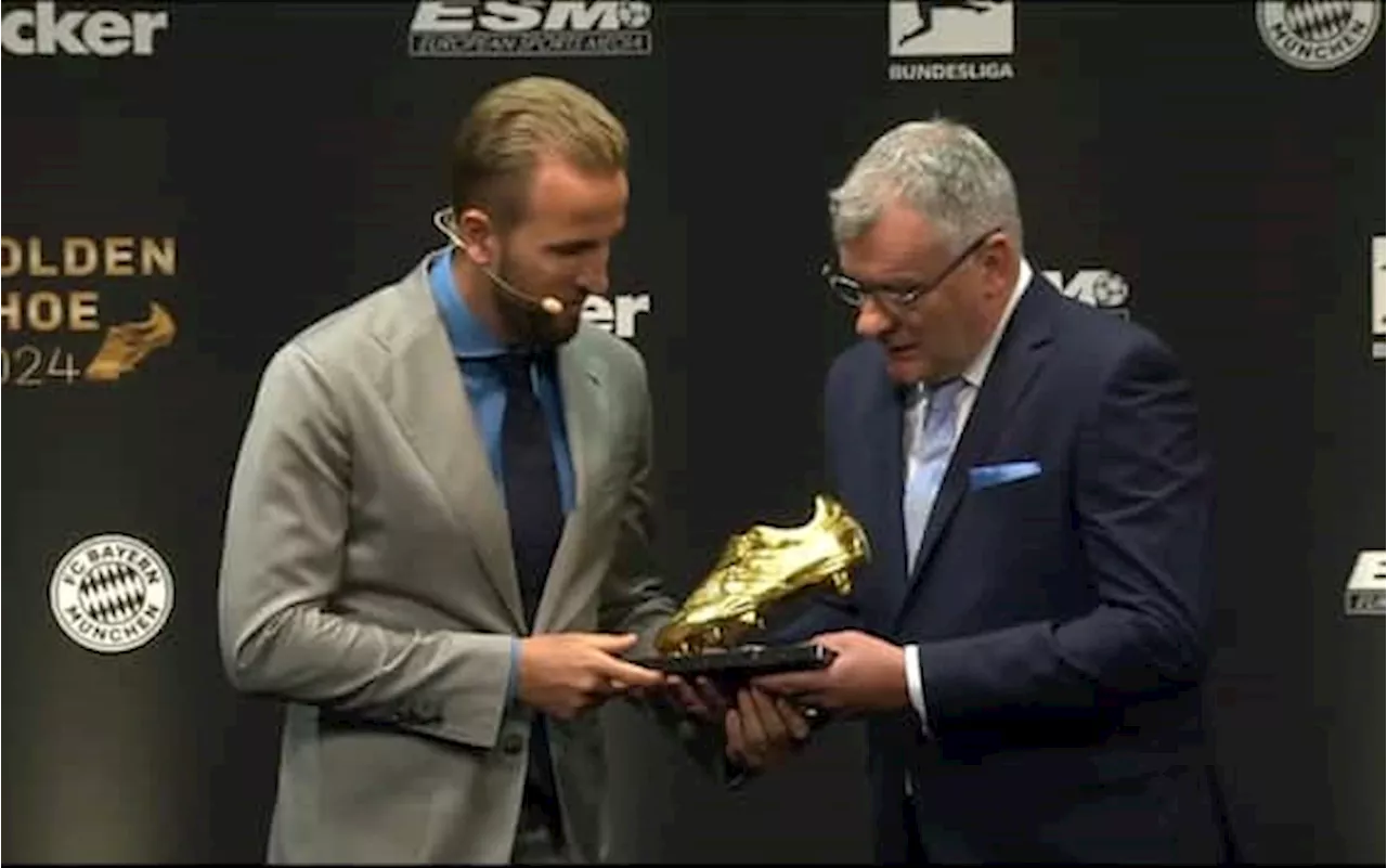 Kane vince la Scarpa d'Oro 2023-2024: 'Mi sento al top della mia carriera'