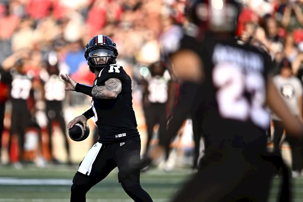 Redblacks quarterback Brown, Lions defensive lineman Covington net CFL weekly honours