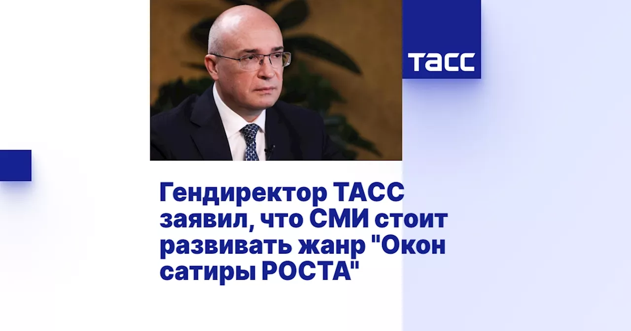 Гендиректор ТАСС заявил, что СМИ стоит развивать жанр 'Окон сатиры РОСТА'