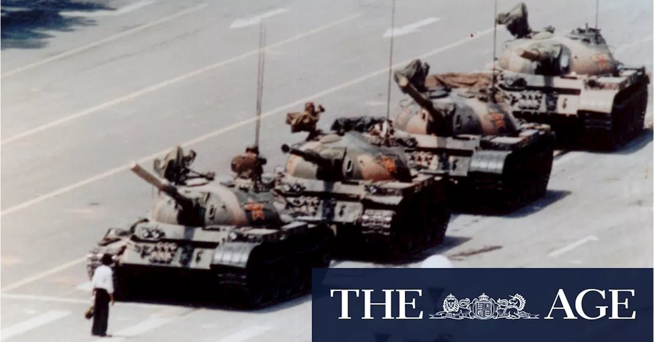 A student takes to the barricades in the face of Chinese brutality