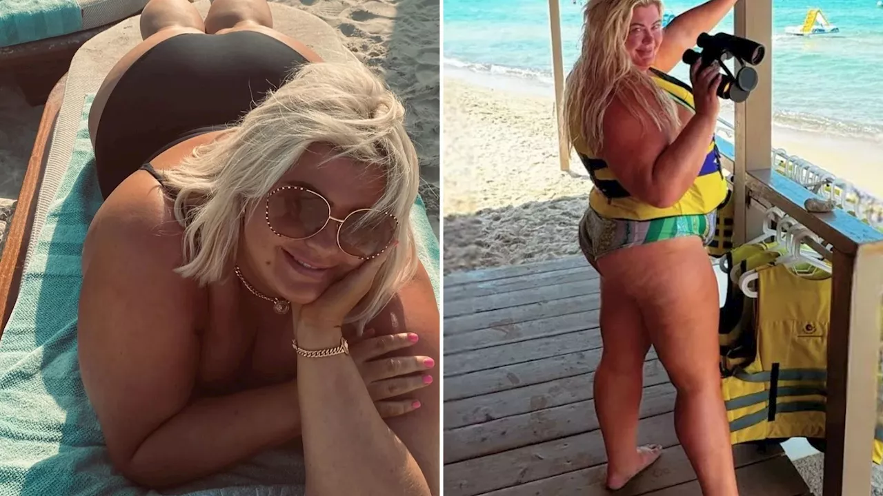 Gemma Collins stuns as she strips off to swimwear on holiday...