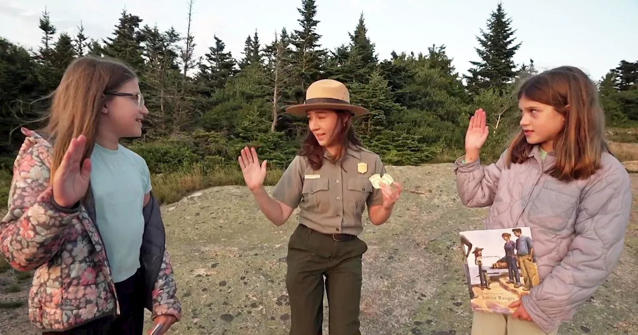 Peter Alexander And His Daughters Visit Maine's Acadia National Park