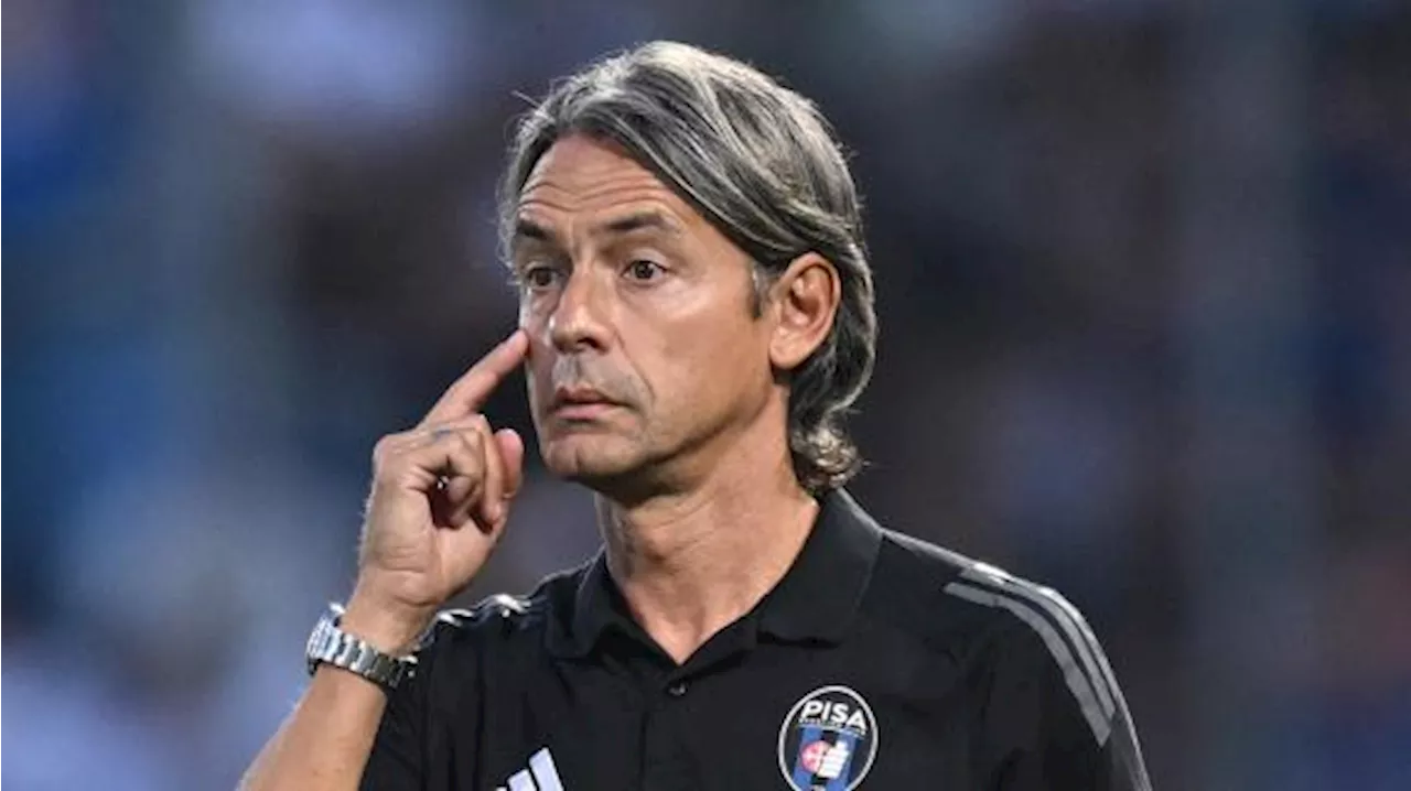 Pisa, Inzaghi: 'Occasioni clamorose, quando fai 20 tiri in porta non puoi non vincerla'