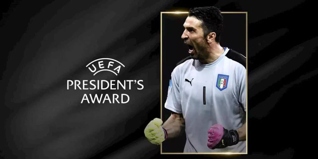 Buffon, premio Uefa insieme a Cristiano Ronaldo: 'Ispira tutto il mondo'