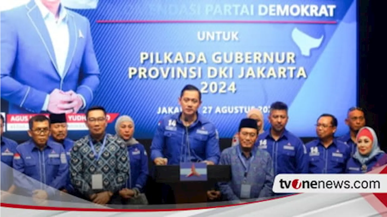 Dukung Ridwan Kamil-Suswono di Pilgub Jakarta, AHY Titip Program Kerja saat Maju Cagub Dulu