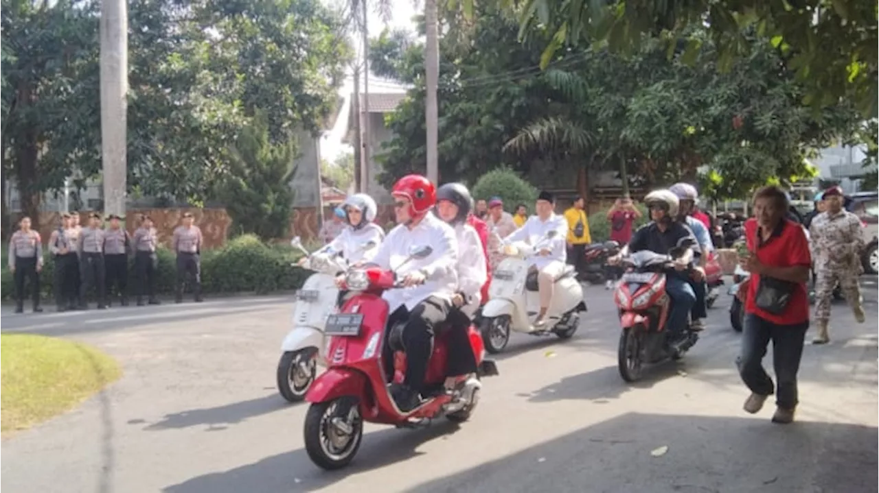 Daftar Cabup Kediri di Hari Pertama Pendaftaran, Mas Dhito Putra Pramono Anung Naik Motor