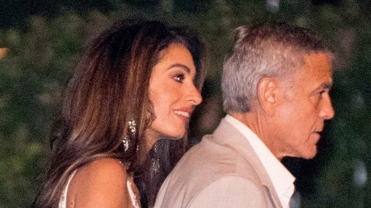 10 Years In, Amal Clooney Still Channels Bridal Fashion for Date Night