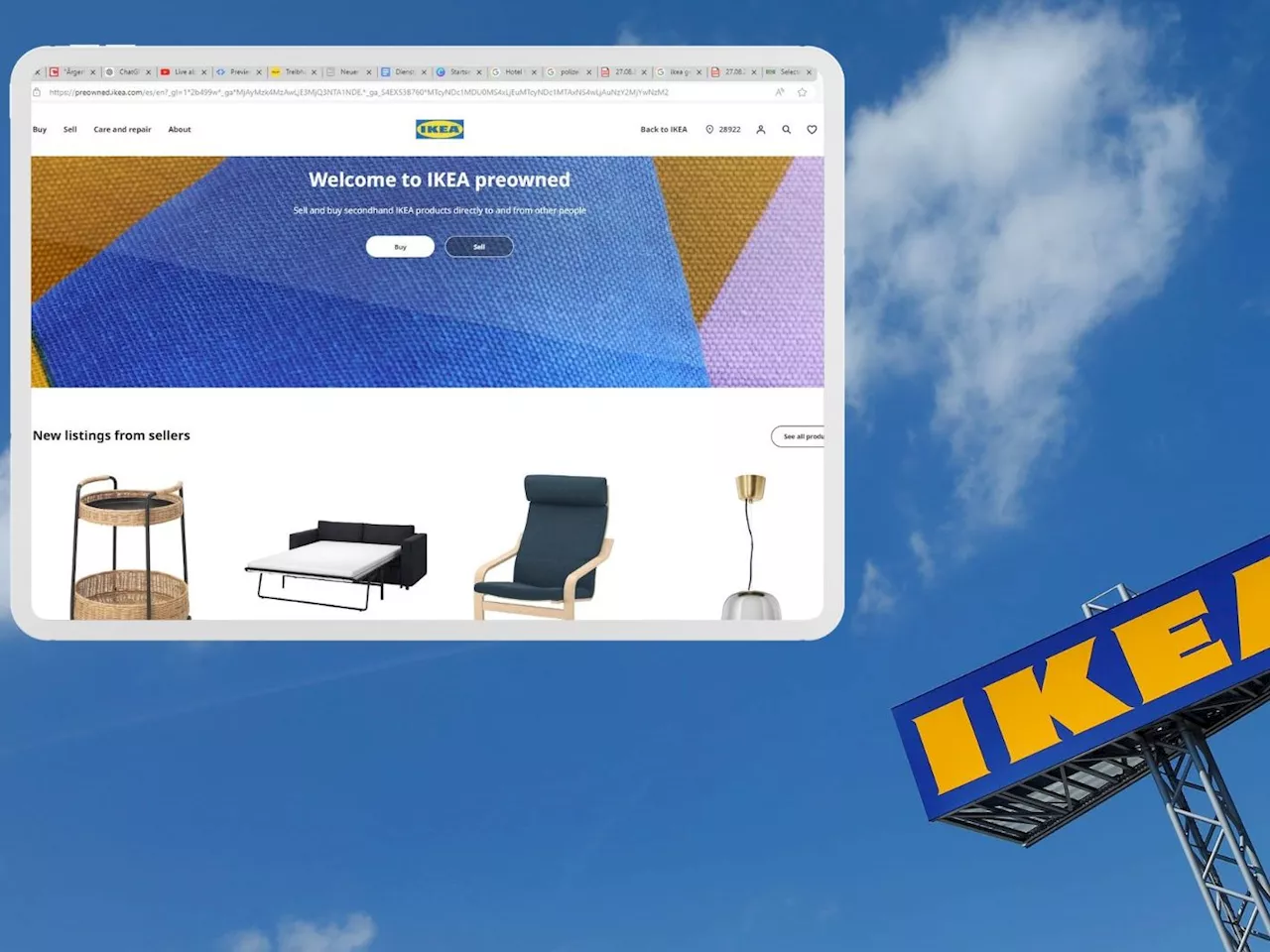 Ikea testet Online-Gebrauchtwarenmarkt