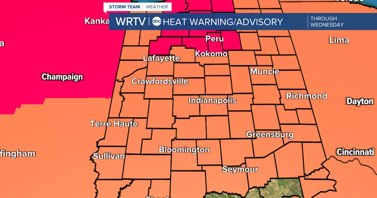 ALERT: Heat Advisory/Warning continues into Wednesday