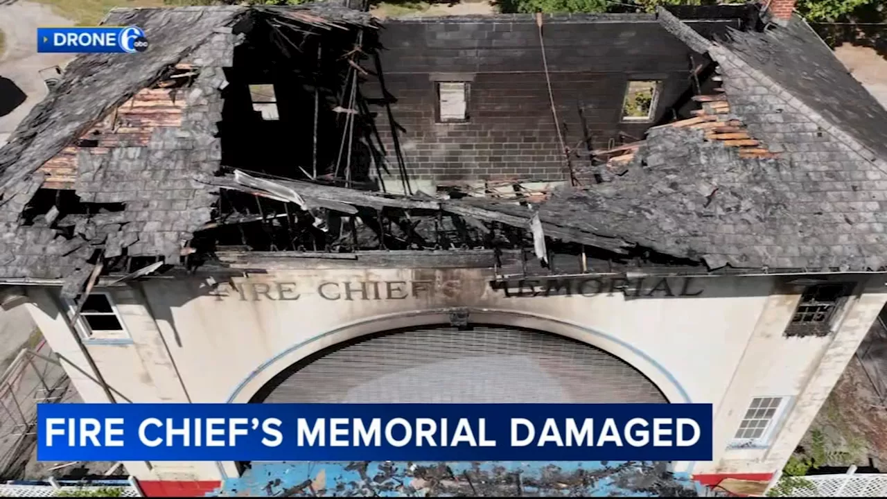 Fire heavily damages Fire Chief's Memorial Bandshell at Elmwood Park in Norristown