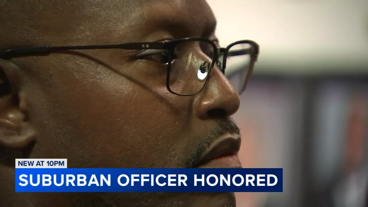 Lynwood police officer honored after running toward gunfire, suffering graze wound at homicide scene