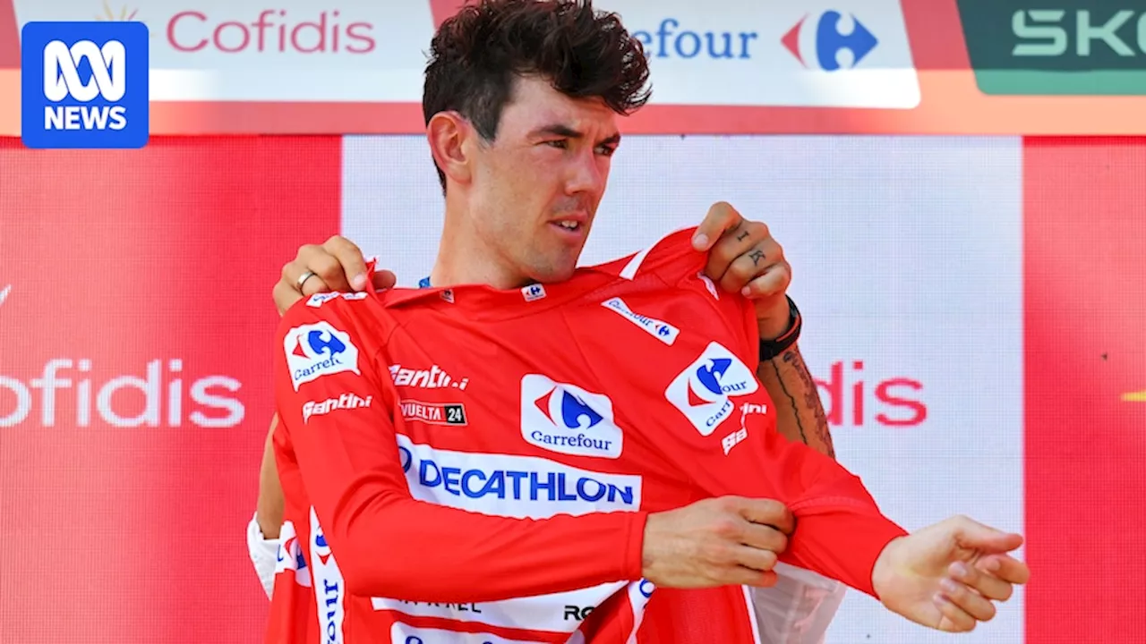 Ben O'Connor suffers at Vuelta a España, loses time but retains red jersey, Eddie Dunbar claims victory on stage 11