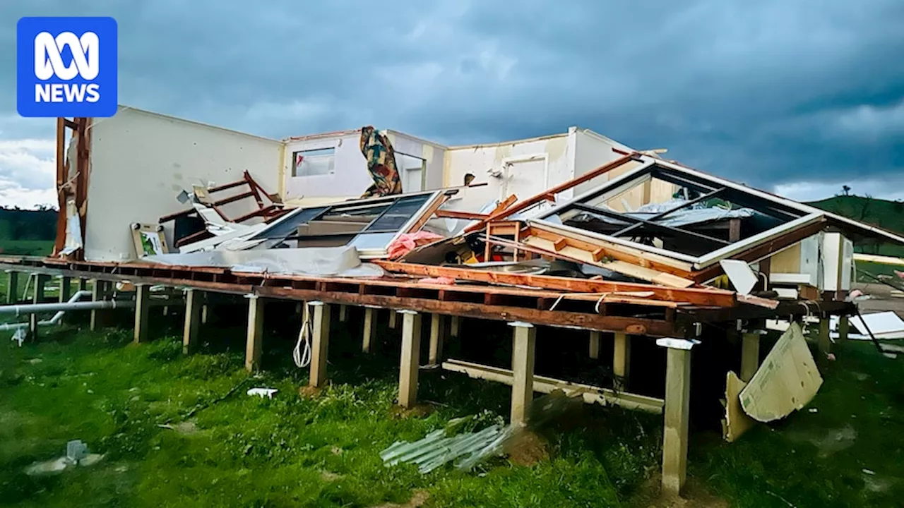 Severe wind tears man's home to pieces amid wild weather in Victoria