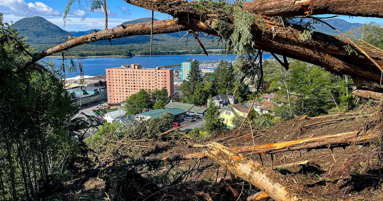 Ketchikan crews race to clean up with fears of new landslides from the next storm