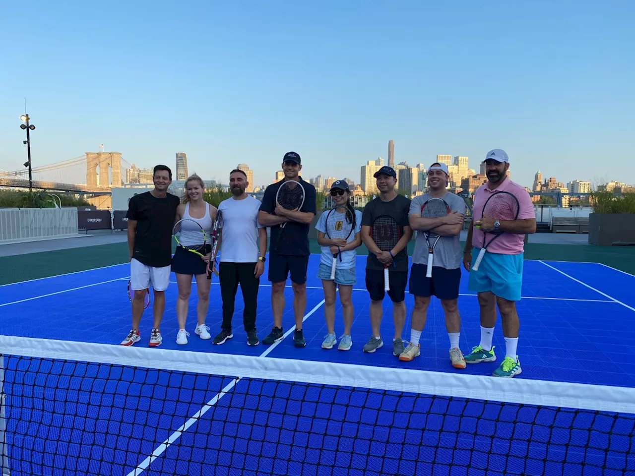 Unmatched: Andy Roddick serves pro tips to US Open fans at the Seaport