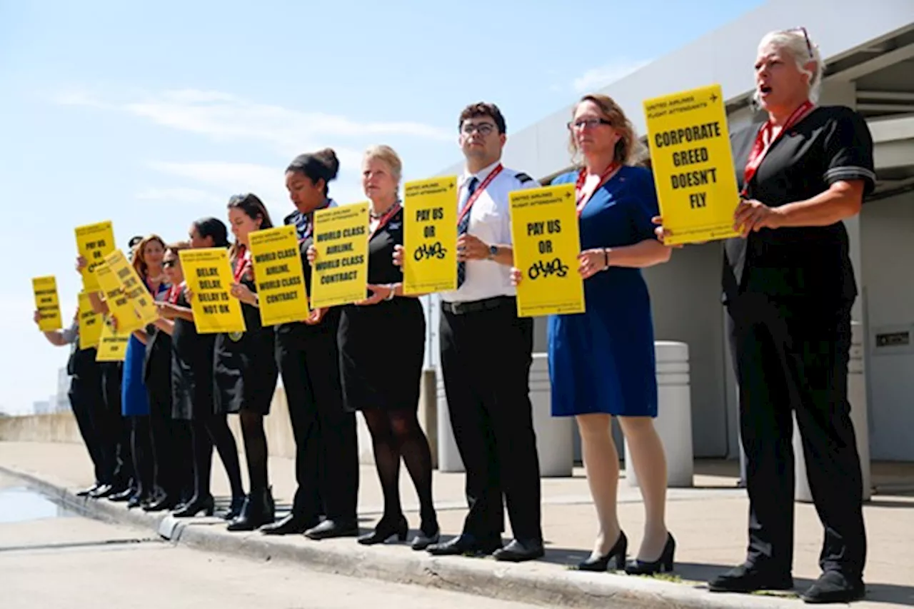 As United Airlines Flight Attendants at Hopkins and Other Airports Demonstrate, Union Signals Possibility of Strike