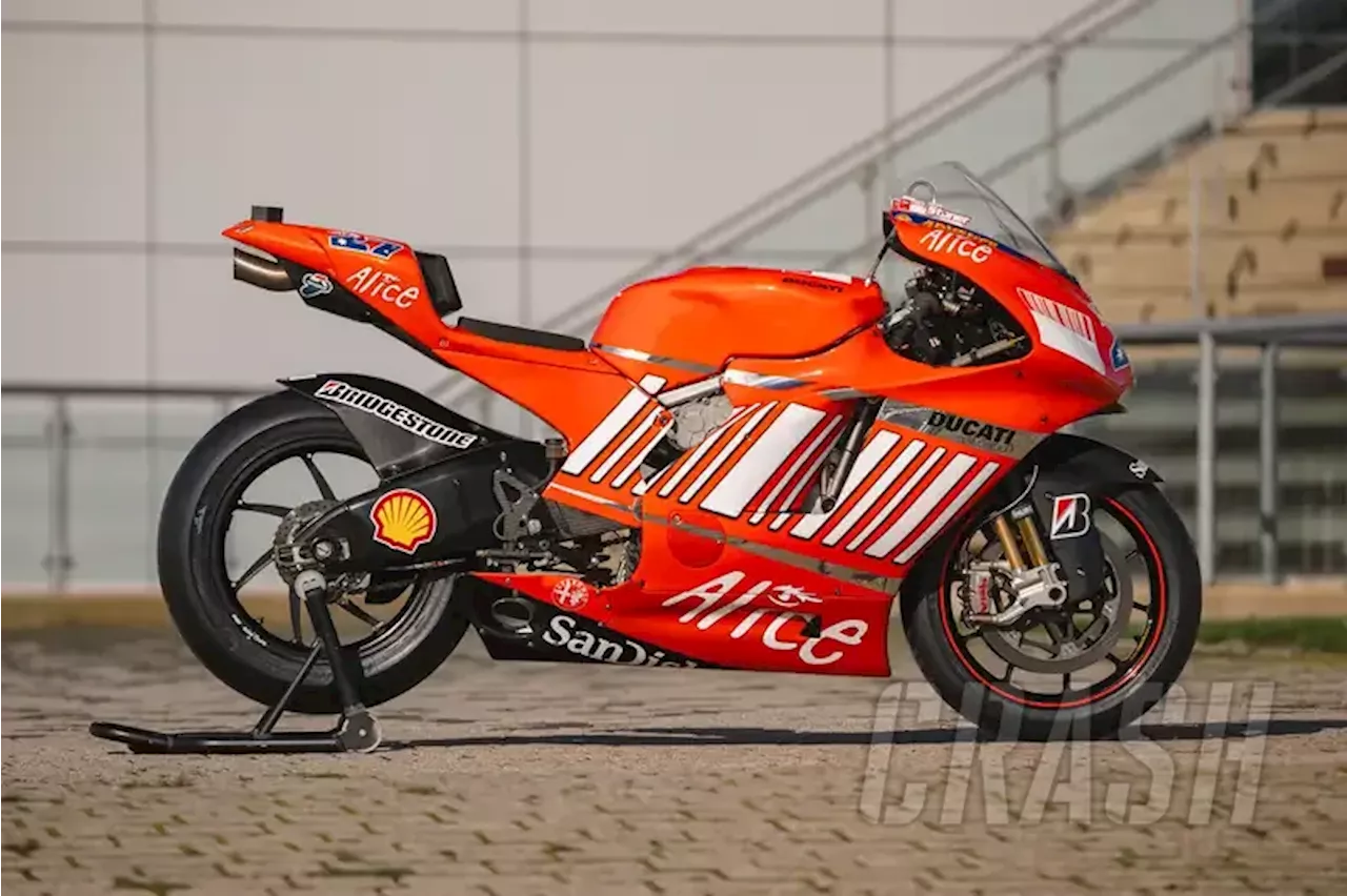 Price revealed for Casey Stoner's 2007 Ducati sold at auction