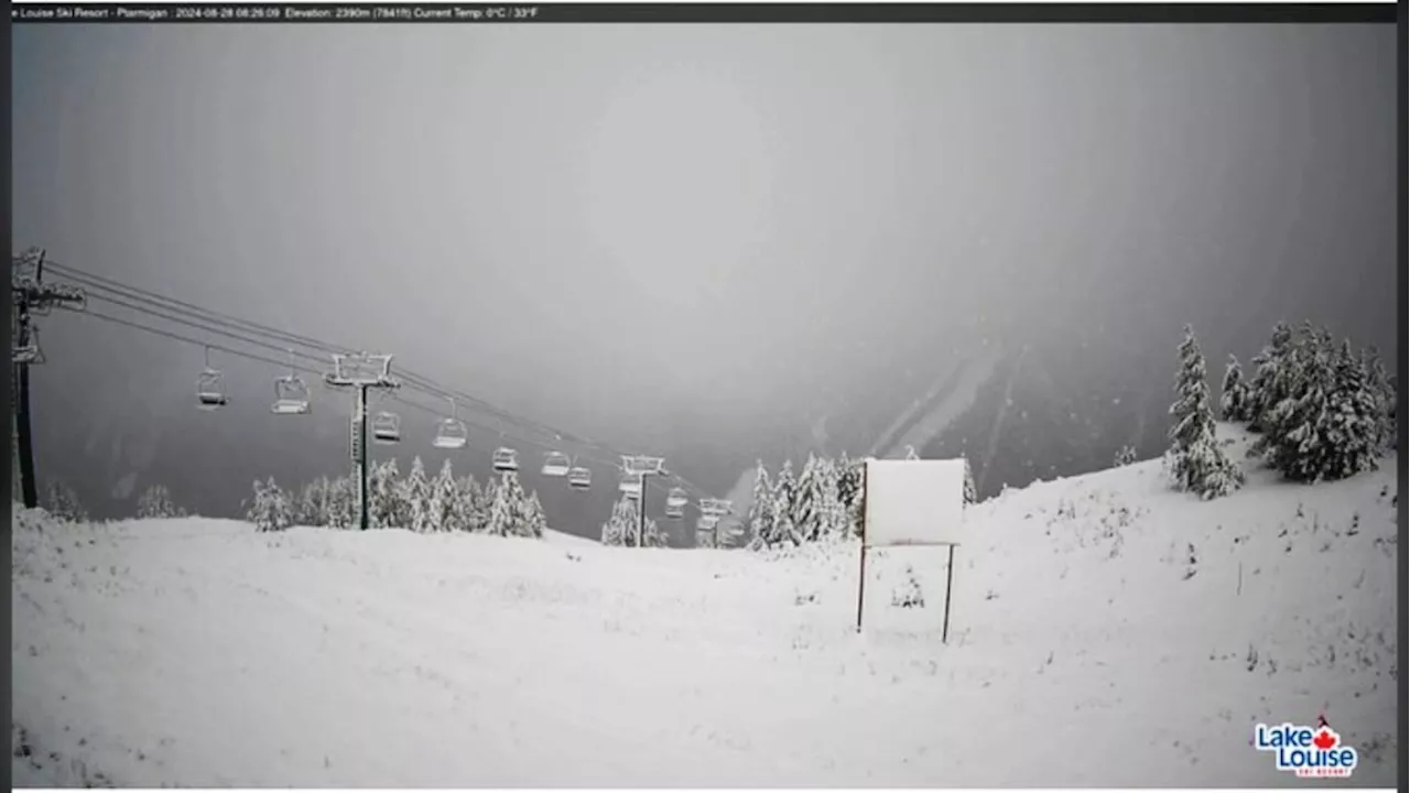 4 Western Canadian ski resorts report snow in August