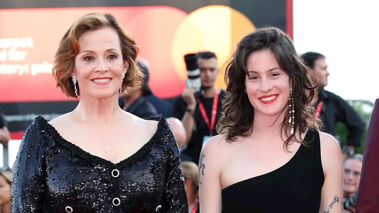 Sigourney Weaver hits the red carpet with her child Shar Simpson as legendary actress turns the...