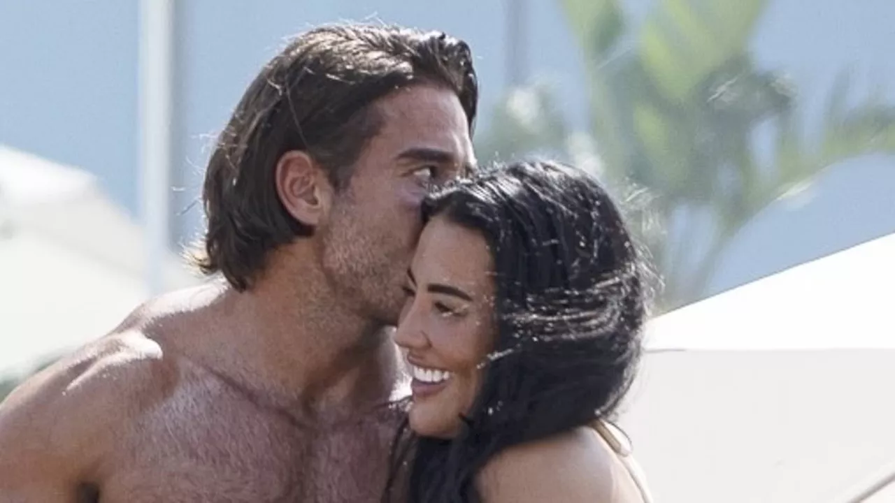 Yazmin Oukhellou and James Lock are back on! TOWIE exes put on a VERY cosy display during romantic...
