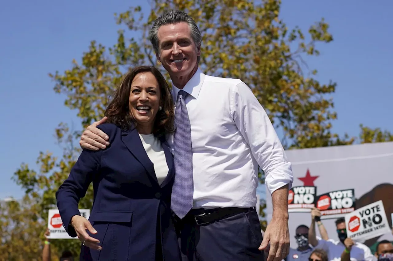 Newsom taking back seat for Democrats with Harris at helm