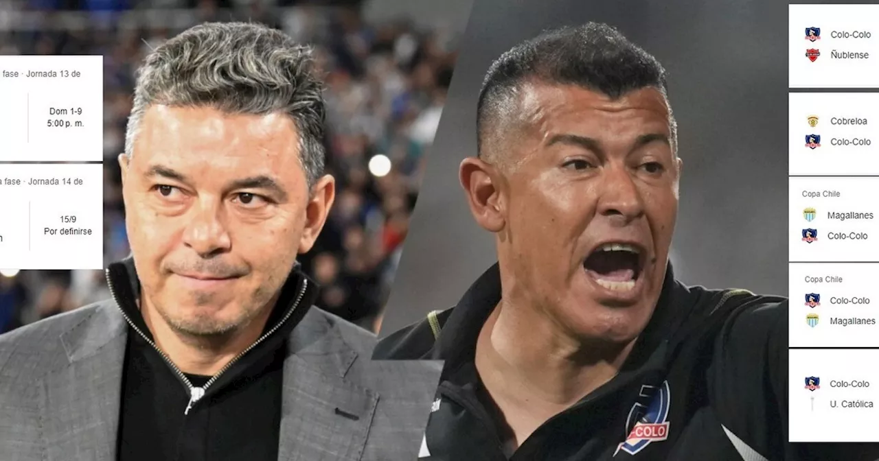 Colo Colo: fixture extremo y pedido de Almirón para 'competir de igual a igual con River'