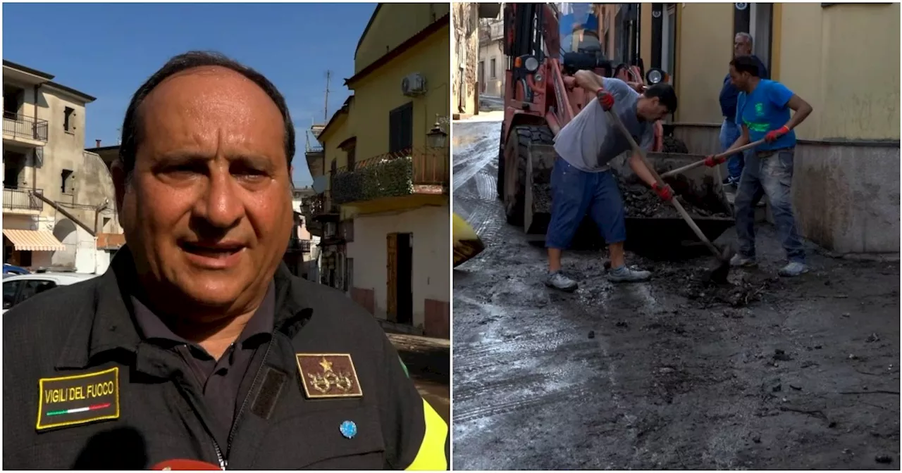 San Felice a Cancello, il giorno dopo si spala il fango: “Ho avuto paura”