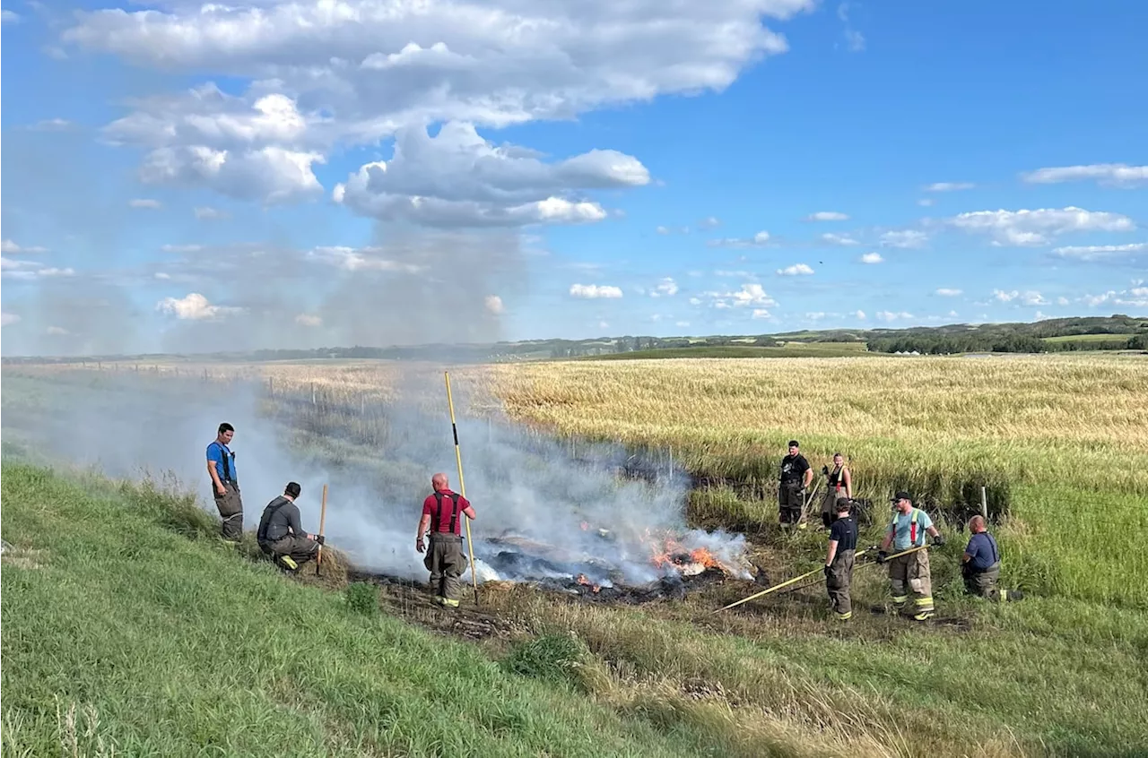 Firefighter faces arson charges over hay bale, grass fires near Saskatchewan town