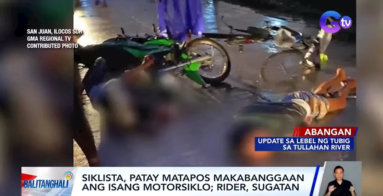 70-anyos na siklista, patay nang makasalpukan ang nakainom umanong rider sa Ilocos Sur