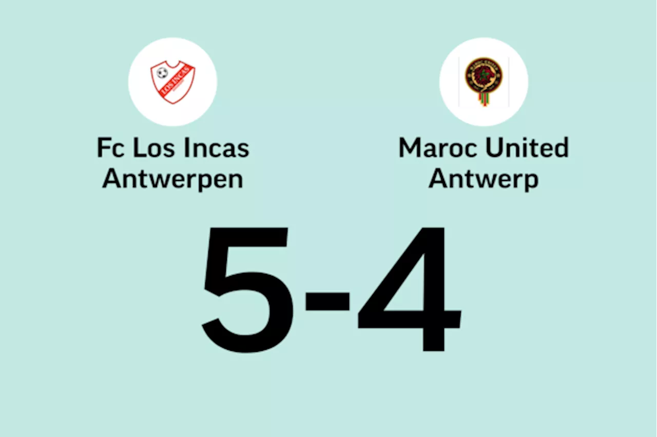 Da Silva Neto scoort drie keer, Los Incas verslaat Maroc United Antwerp