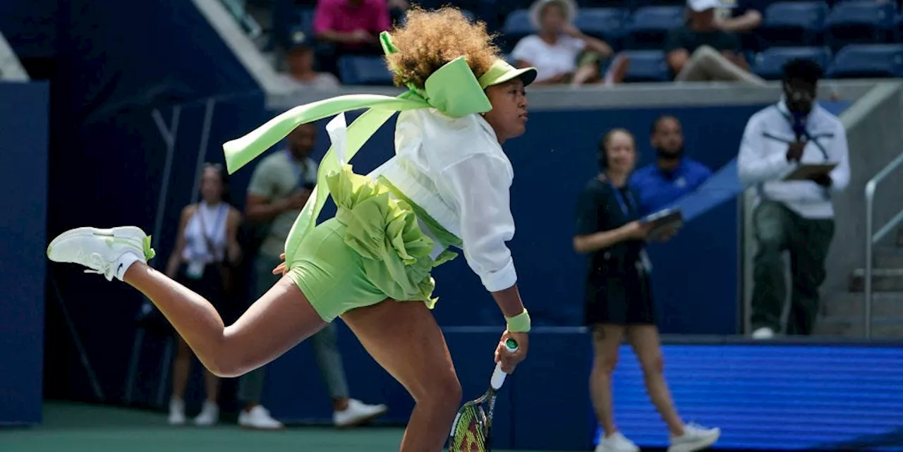 Naomi Osaka Brings Girlhood and Brat Green to the US Open