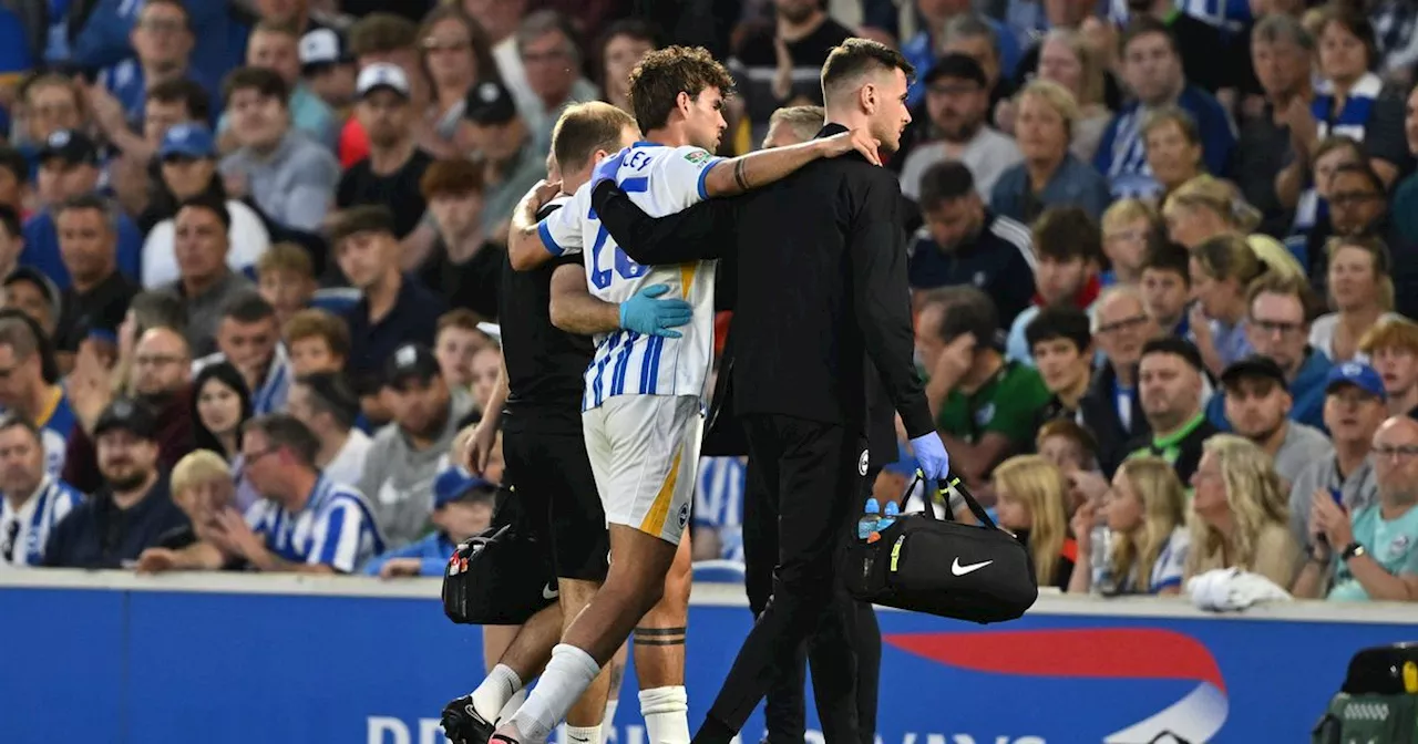 Matt O'Riley injury update as star goes off injured minutes into Brighton debut