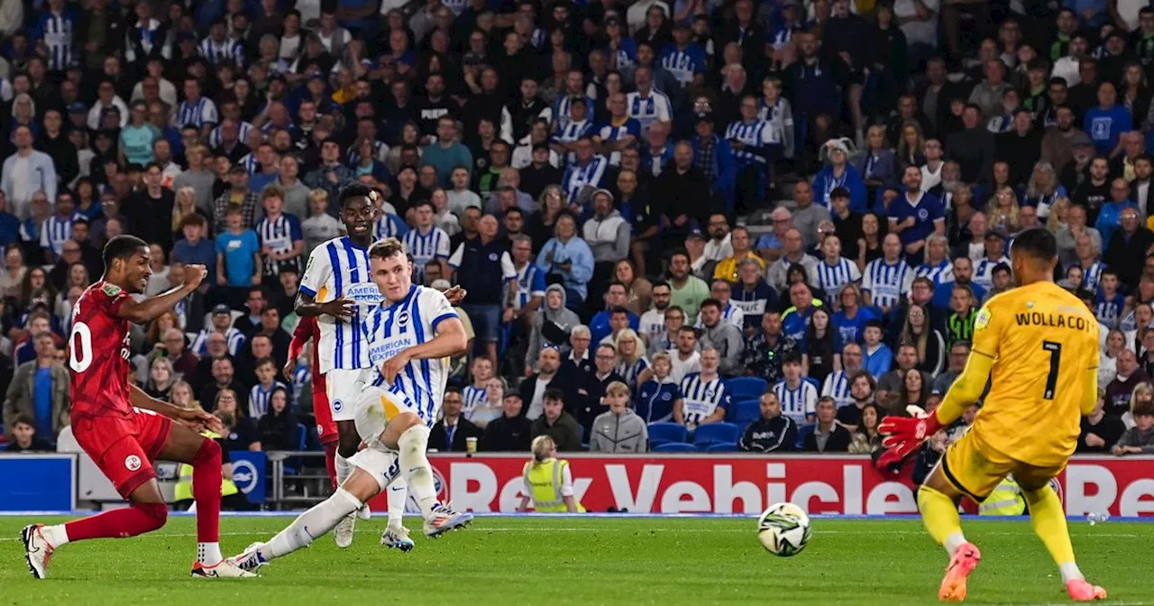 Teenage Irish striker scores first Brighton goal before heading for loan move