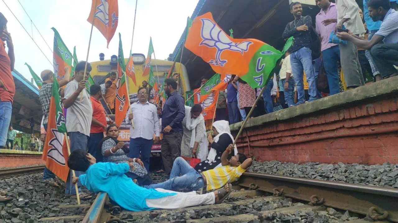 Bengal Bandh: बंगाल में BJP के बंद का असर, हेलमेट पहनकर बस चला रहे ड्राइवर; ट्रेन सेवा भी प्रभावित