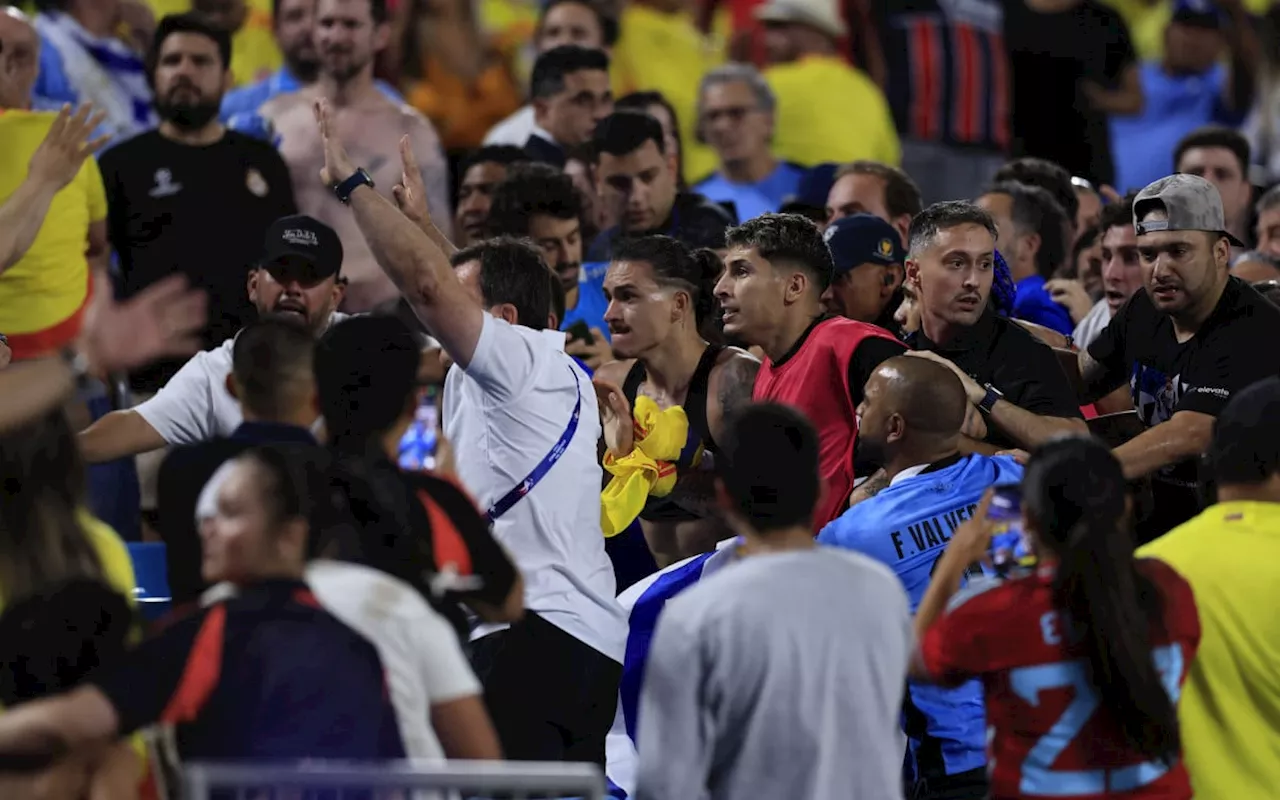 Conmebol suspende cinco jogadores do Uruguai por confusão na Copa América