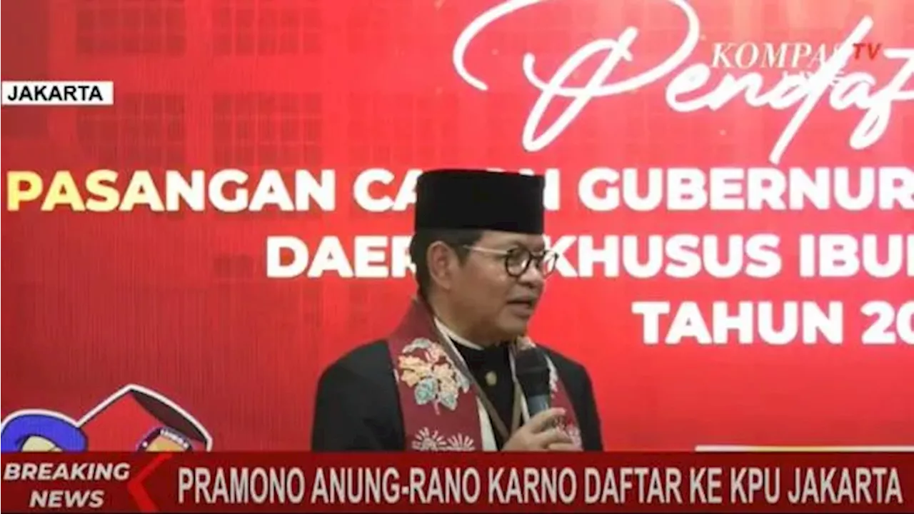 Diusung PDI-P, Ini Janji Pramono Anung Jika Terpilih jadi Gubernur Jakarta