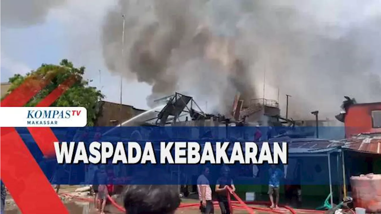 Waspada Kebakaran, Sebanyak 17 unit rumah dan warung makan hangus terbakar