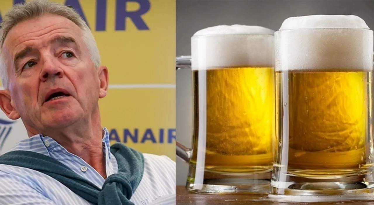 Ryanair, stop all'abuso di alcol. O'Leary: «Due drink al massimo per i passeggeri»