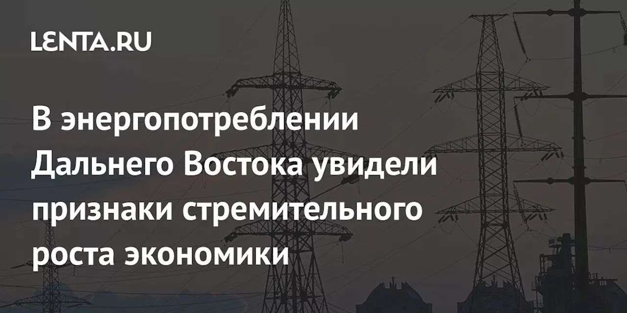 В энергопотреблении Дальнего Востока увидели признаки стремительного роста экономики