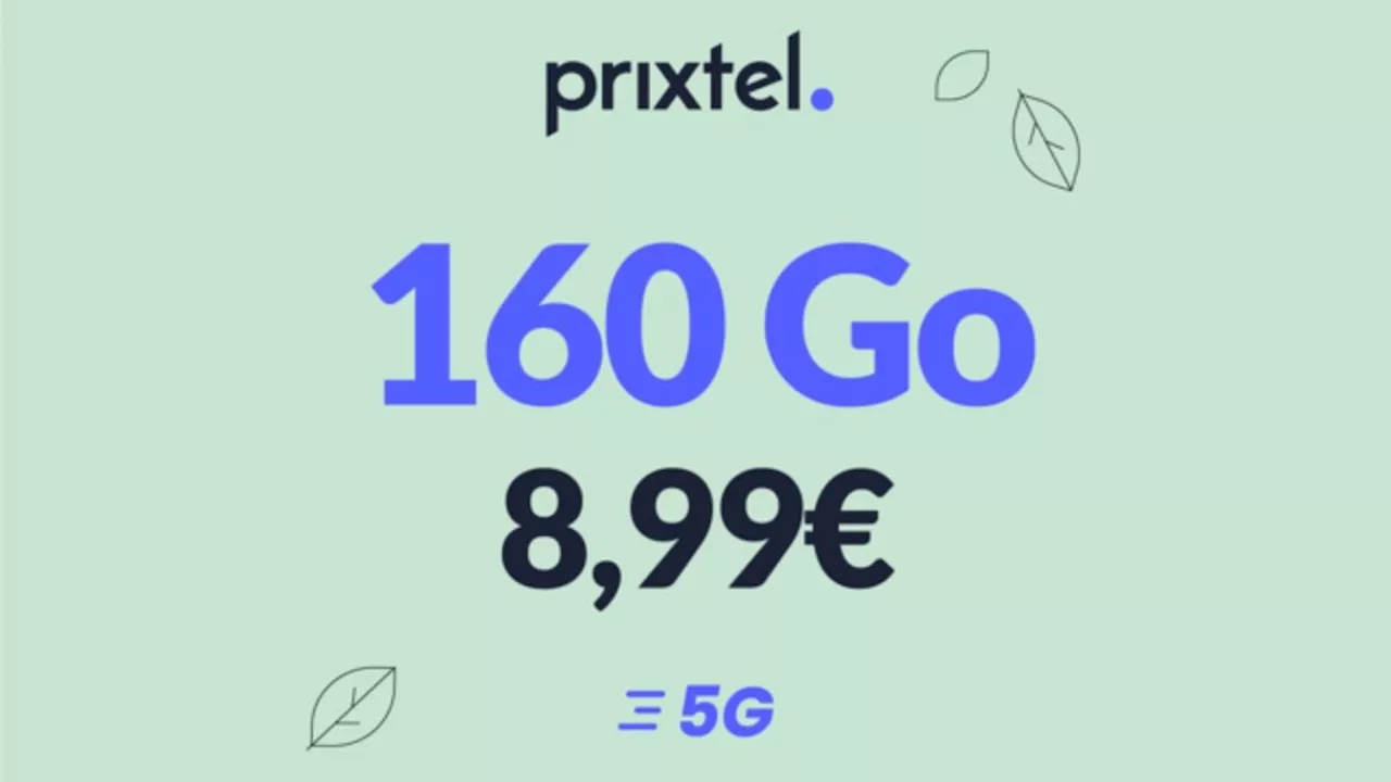 Forfait mobile : cette offre dingue à 8,99 euros vous donne accès à 160 Go