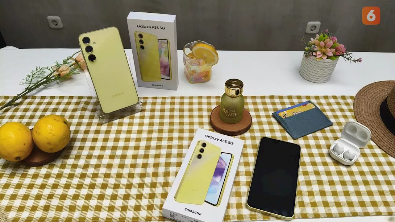 Samsung Galaxy A55 dan Galaxy A35 Tampil Lebih Cerah, Kini Punya Warna Lemon