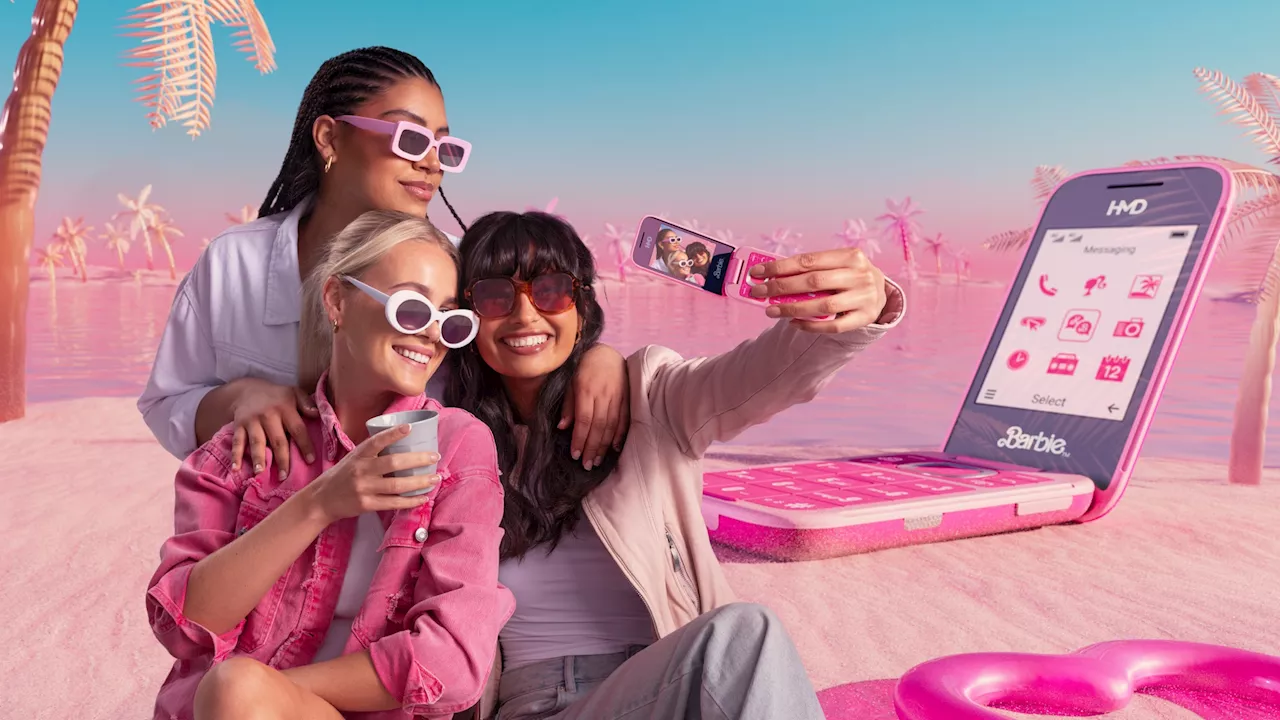 HMD Officially Unveils Barbie Themed Retro Flip Phone