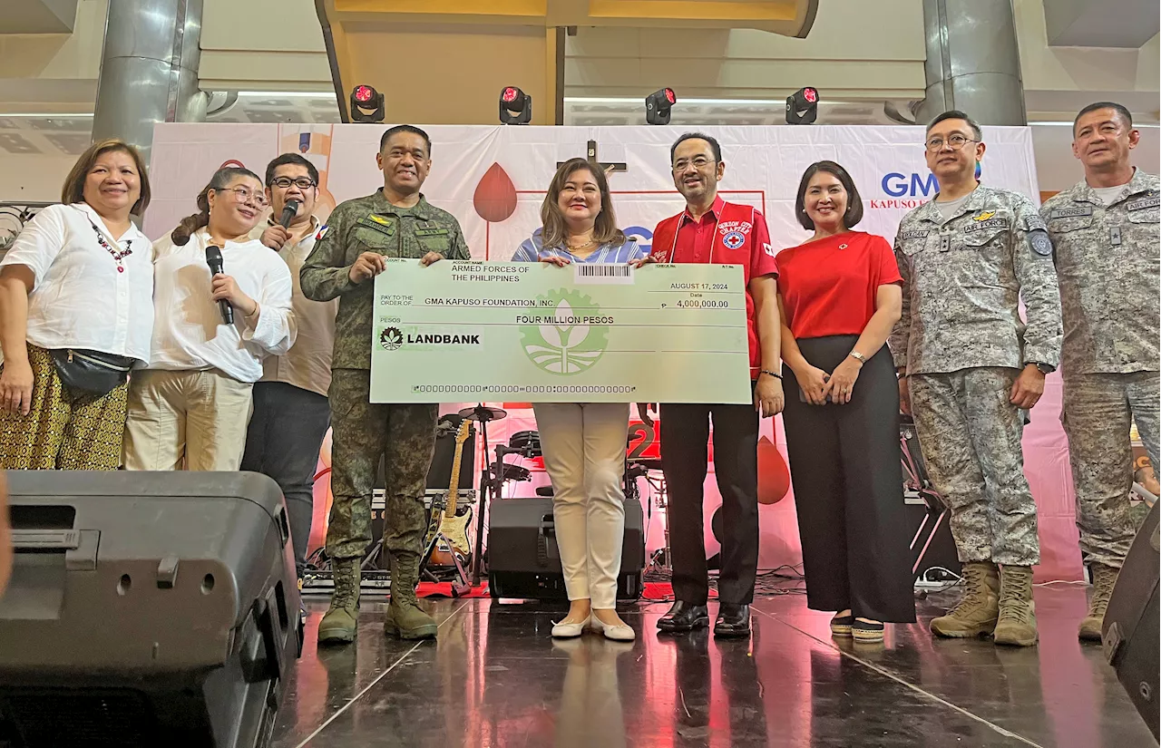 GMA Kapuso Foundation receives P4 million donation from AFP