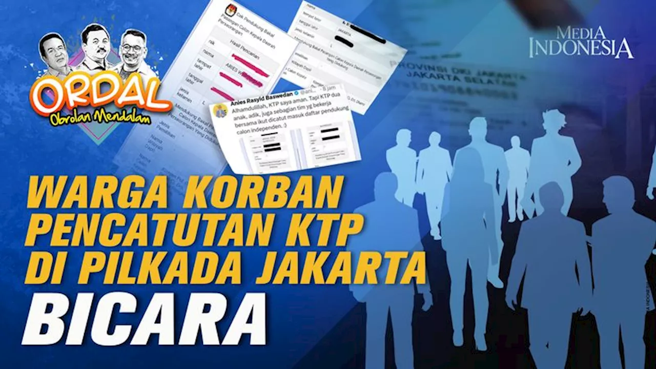 Warga Korban Pencatutan KTP di Pilkada Jakarta Bicara