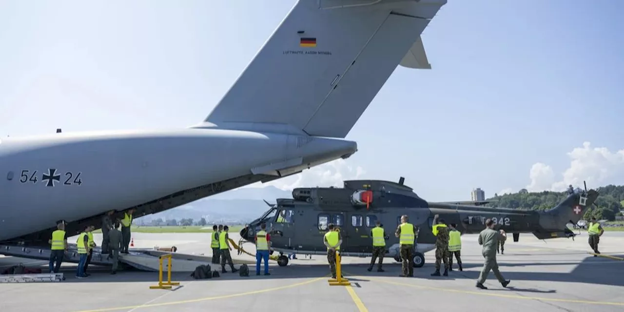 Deutsche Luftwaffe hilft bei Transport von Dübendorf nach Emmen