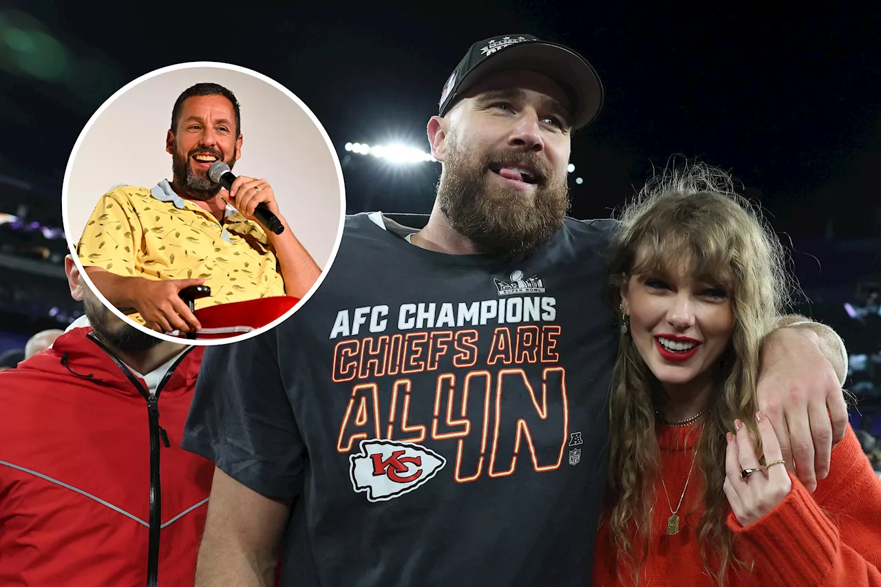 Travis Kelce Reacts to Adam Sandler Taylor Swift Comment—'Got Me Sweating'