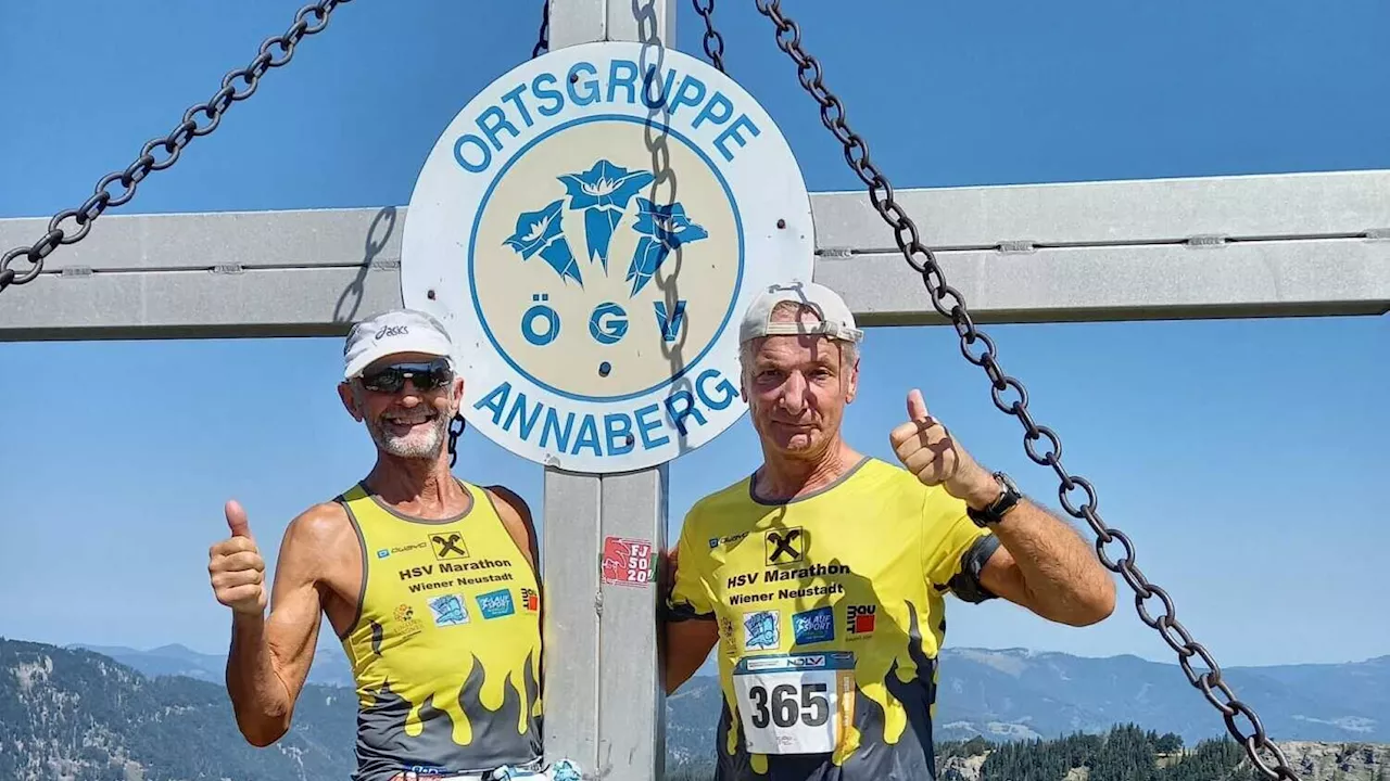 HSV Marathon Wiener Neustadt-Läufer Karl Broschek auch am Berg stark