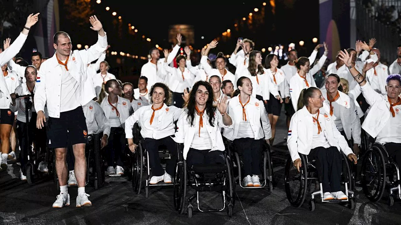 Paralympische Spelen feestelijk geopend op Place de la Concorde in Parijs